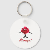 Ladys peonies schlüsselanhänger (Rückseite)