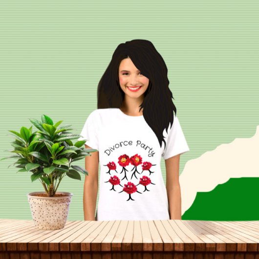 Ladys peonies T-Shirt