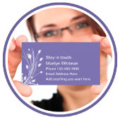 Ladys Personal Contact Cards Telefonnummerkarte