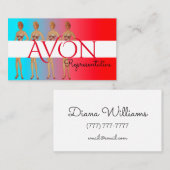 Ladys Personalisiert Avon Visitenkarte (Vorne/Hinten)