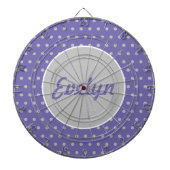 Ladys' Personalisiert Polka Dot Dartboard (Lavende Dartscheibe (vorne)
