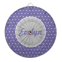 Ladys' Personalisiert Polka Dot Dartboard (Lavende