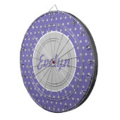 Ladys' Personalisiert Polka Dot Dartboard (Lavende Dartscheibe (Vorderseite rechts)