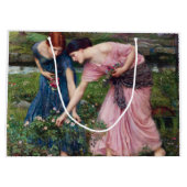 Ladys Picking Rose, John William Waterhouse Große Geschenktüte (Rückseite)