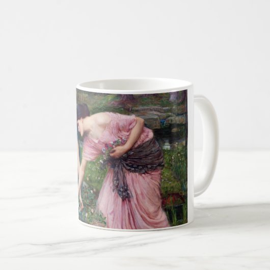 Ladys Picking Rose, John William Waterhouse Kaffeetasse (VorderseiteRechts)