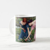 Ladys Picking Rose, John William Waterhouse Kaffeetasse (Vorderseite Links)