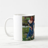 Ladys Picking Rose, John William Waterhouse Kaffeetasse (Links)