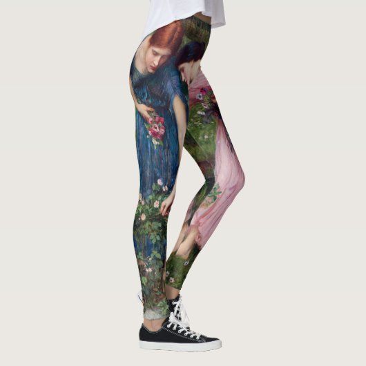 Ladys Picking Rose, John William Waterhouse Leggings (Rechts)