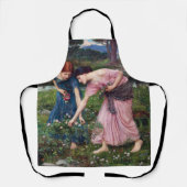 Ladys Picking Rose, John William Waterhouse Schürze (Vorderseite)