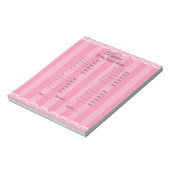 Ladys Pink Bunco Sheet Notizblock (Rotiert)