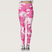 Ladys Pink Camouflage Leggings (Vorderseite)