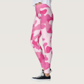 Ladys Pink Camouflage Leggings (Links)