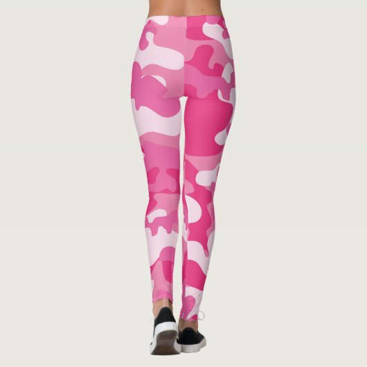 Ladys Pink Camouflage Leggings (Rückseite)