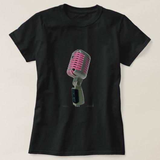 Ladys - Pink Mic T - Shirt (Design vorne)