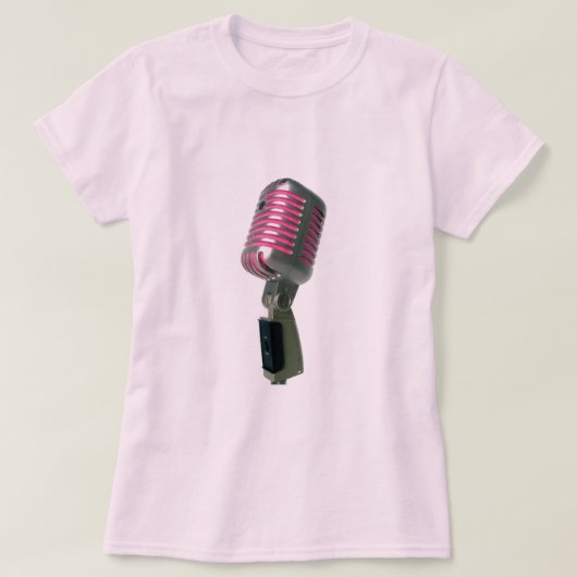 Ladys - Pink Mic T - Shirt (Design vorne)