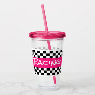Ladys Pink Racing Cup Acryltrinkbecher