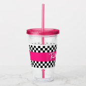 Ladys Pink Racing Cup Acryltrinkbecher (Vorderseite)