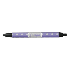 Ladys' Polka Dot Black Ink Pen (Lavendel & Gray) Kugelschreiber
