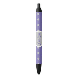 Ladys' Polka Dot Black Ink Pen (Lavendel & Gray) Kugelschreiber