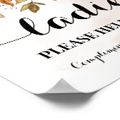 Ladys Powroom Herbst Hochzeit im Herbst Empfang Poster (Ecke)