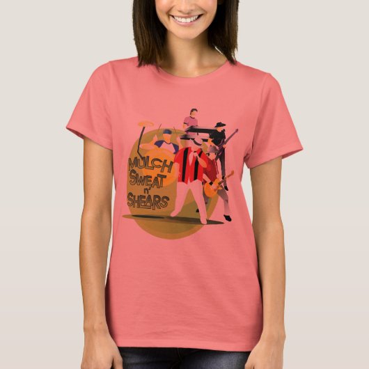 Ladys Ringer Band - Wählen Sie Ihre Farbe T-Shirt (Vorderseite)