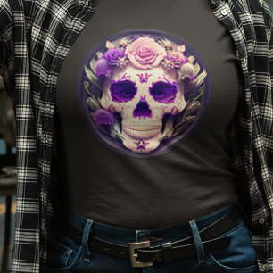 Ladys Skull T - Shirt - Candy Skull Day of the Dea