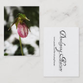 Lady's Slipper #8299 Mini Print Visitenkarte (Vorne/Hinten)