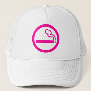 Ladys Smoking Area 喫 煙 女 japanische Marke Truckerkappe