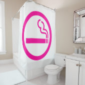 Ladys Smoking Area 喫 煙 性 japanischen Unterschrift Duschvorhang (Beispiel)