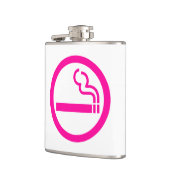 Ladys Smoking Area 喫 煙 性 japanischen Unterschrift Flachmann (Links)