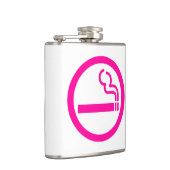 Ladys Smoking Area 喫 煙 性 japanischen Unterschrift Flachmann (Rechts)