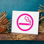 Ladys Smoking Area 喫 煙 性 japanischen Unterschrift Fotoplatte (Seite)