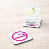 Ladys Smoking Area 喫 煙 性 japanischen Unterschrift Getränkeuntersetzer (Rechte Seite)