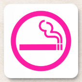 Ladys Smoking Area 喫 煙 性 japanischen Unterschrift Getränkeuntersetzer (Vorderseite)