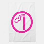 Ladys Smoking Area 喫 煙 性 japanischen Unterschrift Handtuch (Vertikal)