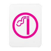 Ladys Smoking Area 喫 煙 性 japanischen Unterschrift Magnet (Vertikal)