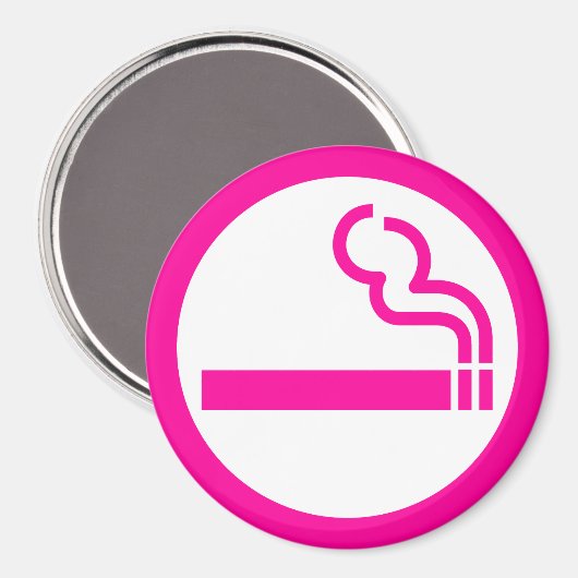 Ladys Smoking Area 喫 煙 性 japanischen Unterschrift Magnet (Vorderseite/Rückseite)