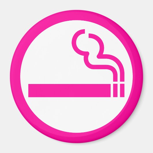 Ladys Smoking Area 喫 煙 性 japanischen Unterschrift Magnet (Vorne)