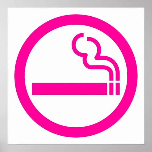 Ladys Smoking Area 喫 煙 性 japanischen Unterschrift Poster (Vorne)