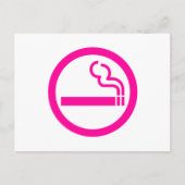 Ladys Smoking Area 喫 煙 性 japanischen Unterschrift Postkarte (Vorderseite)