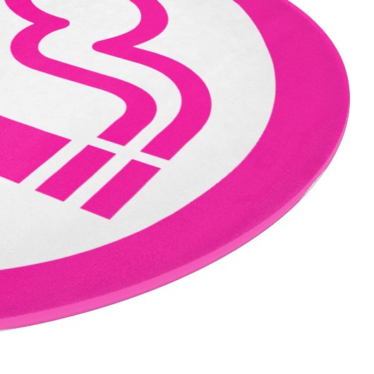 Ladys Smoking Area 喫 煙 性 japanischen Unterschrift Schneidebrett (Ecke)