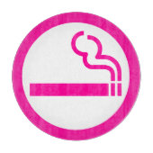 Ladys Smoking Area 喫 煙 性 japanischen Unterschrift Schneidebrett (Vorderseite)