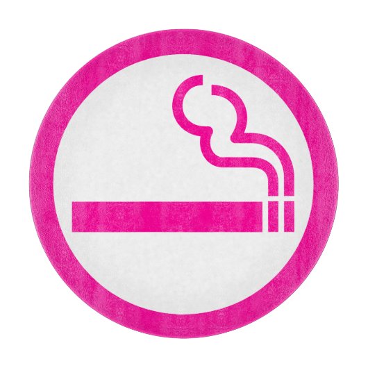 Ladys Smoking Area 喫 煙 性 japanischen Unterschrift Schneidebrett (Vorderseite)