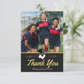 Ladys Soccer Player Vielen Dank Ihr Foto (Stehend Vorderseite)