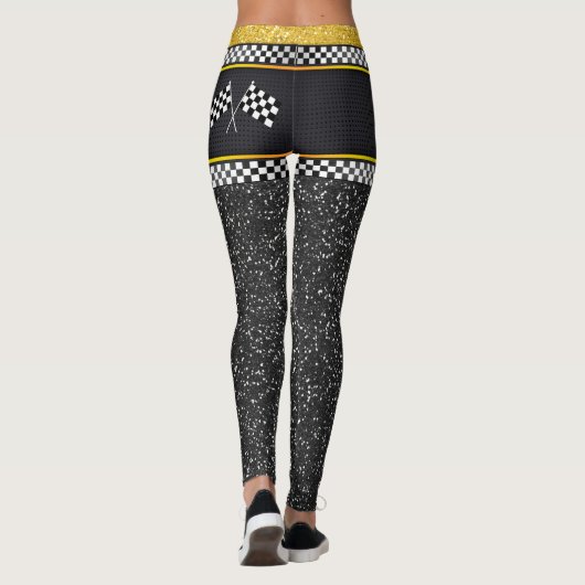 Ladys Starten Sie Ihre Motor Pop Mode Leggings (Rückseite)