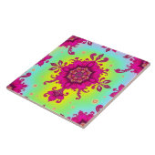 Ladys Statement Pink Floral Chintz Tile Fliese (Seite)