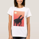 Ladys T - Shirt mit Giraffe Design (Vorderseite)