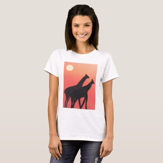 Ladys T - Shirt mit Giraffe Design (Vorne ganz)