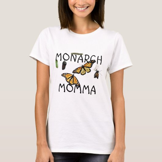 Ladys T-Shirt Monarch Life Cycle. (Vorderseite)