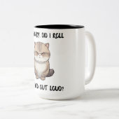 Ladys Tasse, es tut mir leid, hab ich geklappt? Zweifarbige Tasse (VorderseiteRechts)